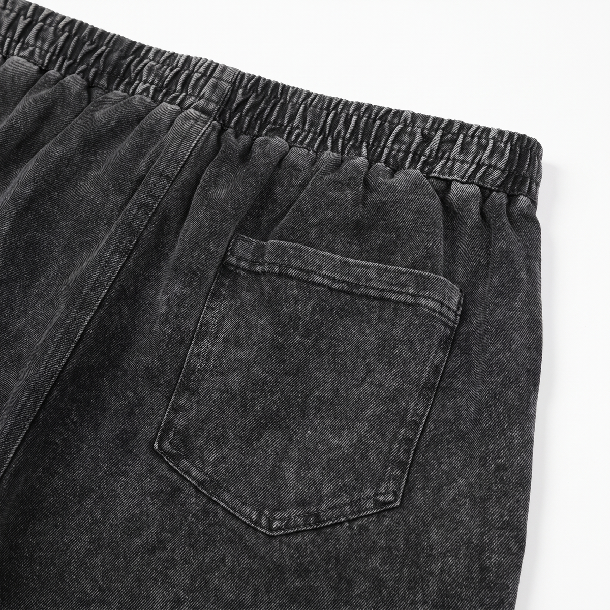 Back patch pocket detail on SYNFURY sweatpants, heavyweight cotton