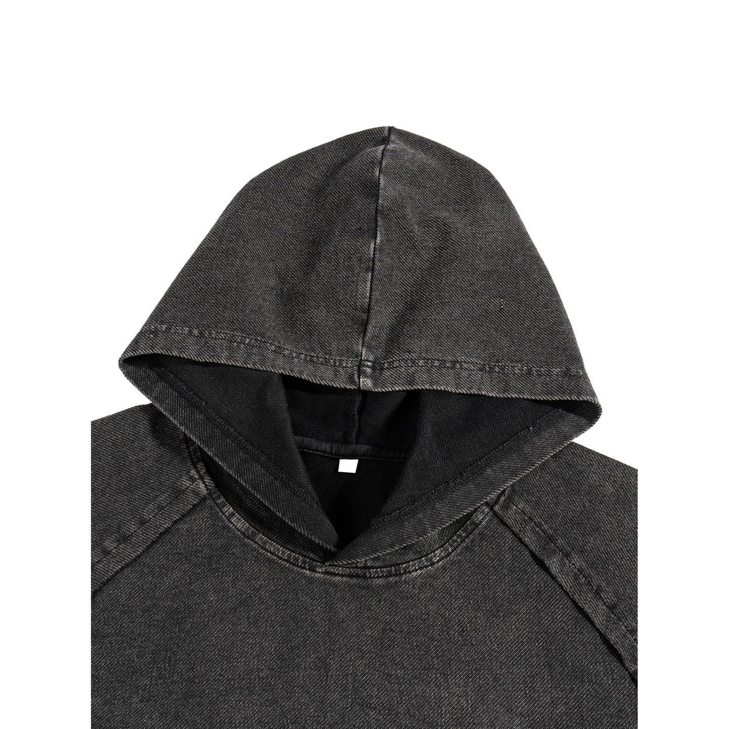 SYNFURY's Cinder Black - double-layer hood close-up detail