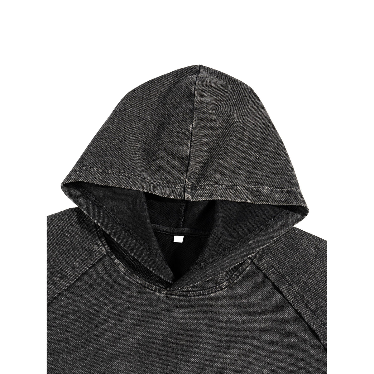 SYNFURY's Cinder Black - double-layer hood close-up detail