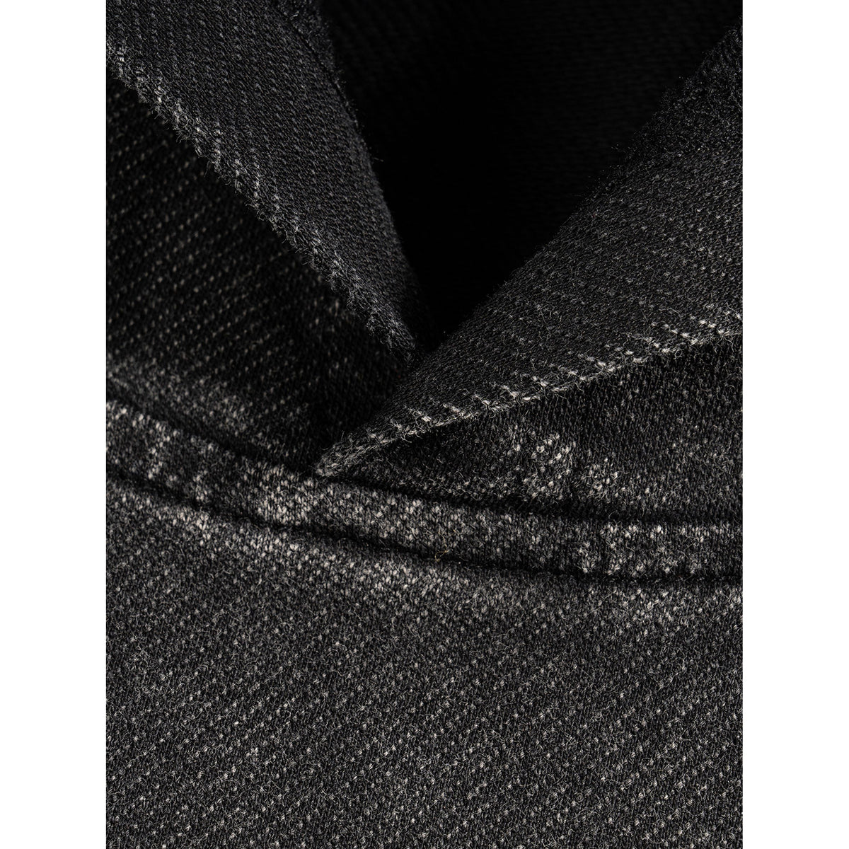 SYNFURY Cinder Black - interior hood stitching and fabric detail