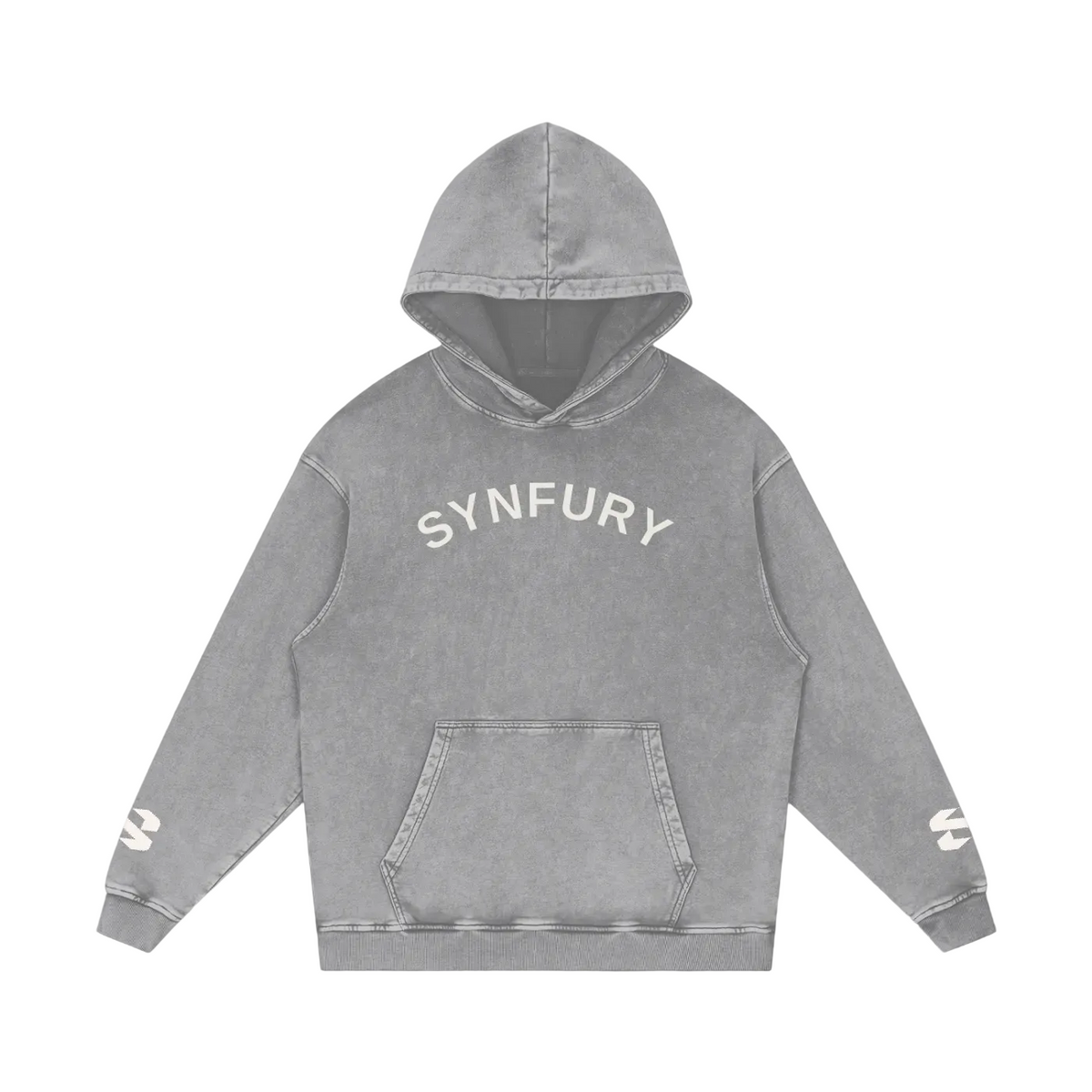Vintage Pullover Hoodie - Fog Gray - front view