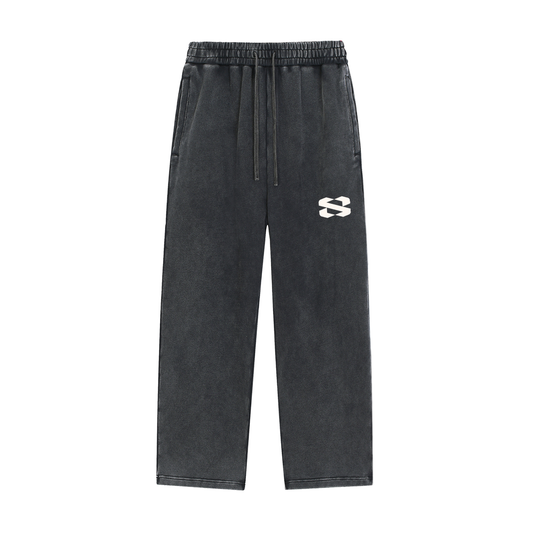 Vintage Sweatpants - Ash Black - front view"